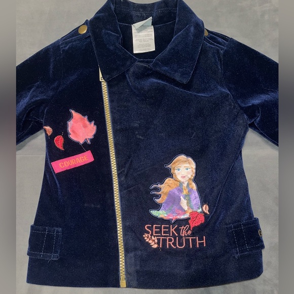 Disney Frozen Anna Velvet Jacket - Picture 2 of 11